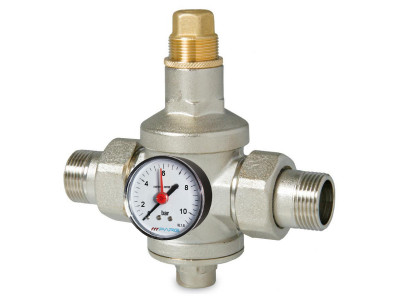 F.A.R.G. 746 Regulátor tlaku vody 3/4" Rozsah 1-6 BAR, PN25 s manometrom 0-10 BAR